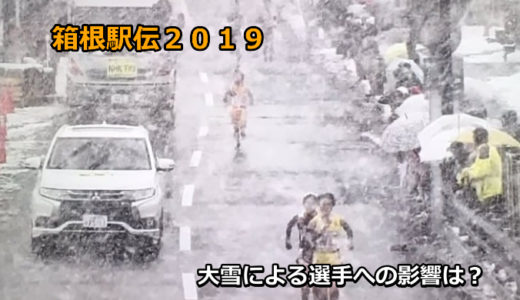 【箱根駅伝２０１９】大雪の予報！雪道による選手への影響は？中止はあるのか？